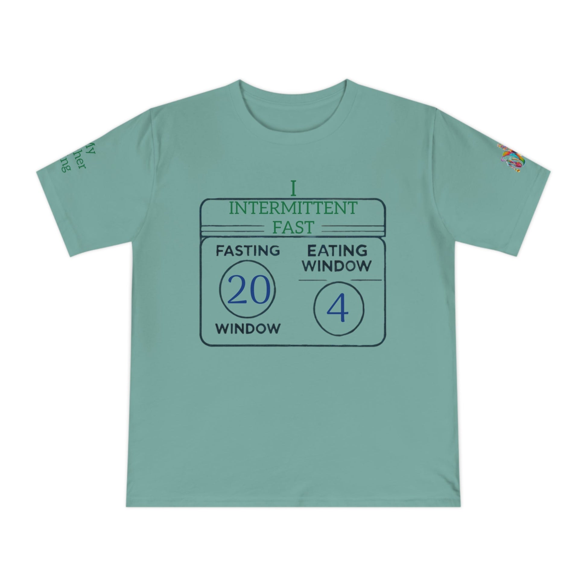 'I Intermittent Fast_20 - 4' (MHB EDITION)_100% Organic Cotton Jersey T-Shirt - My Higher Being