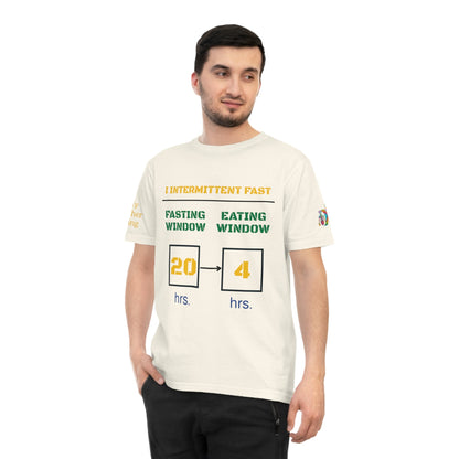 'I Intermittent Fast_20 - 4' (MHB EDITION)_100% Organic Cotton Jersey T-Shirt - My Higher Being