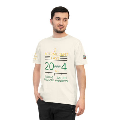 'I Intermittent Fast_20 - 4' (MHB EDITION)_100% Organic Cotton Jersey T-Shirt - My Higher Being