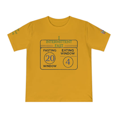 'I Intermittent Fast_20 - 4' (MHB EDITION)_100% Organic Cotton Jersey T-Shirt - My Higher Being