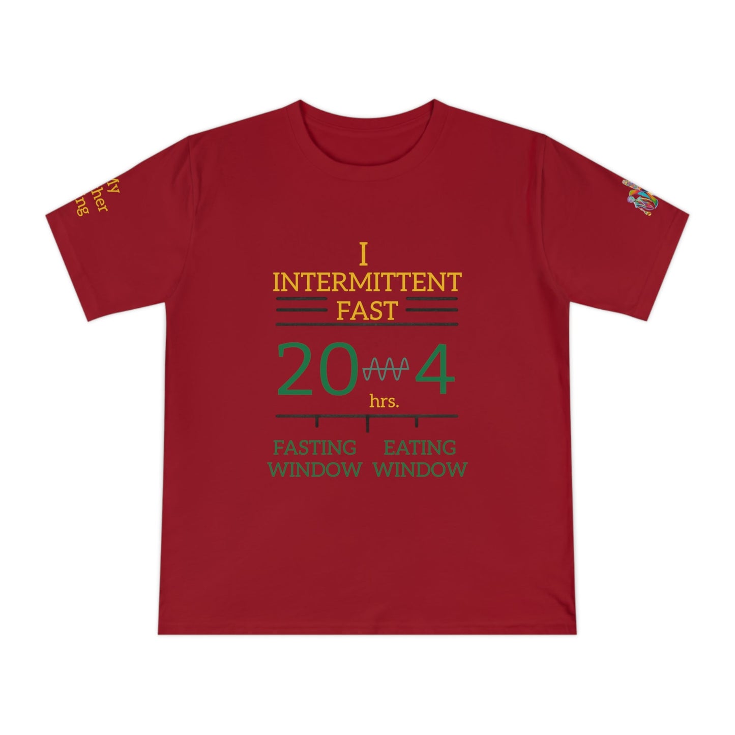 'I Intermittent Fast_20 - 4' (MHB EDITION)_100% Organic Cotton Jersey T-Shirt - My Higher Being