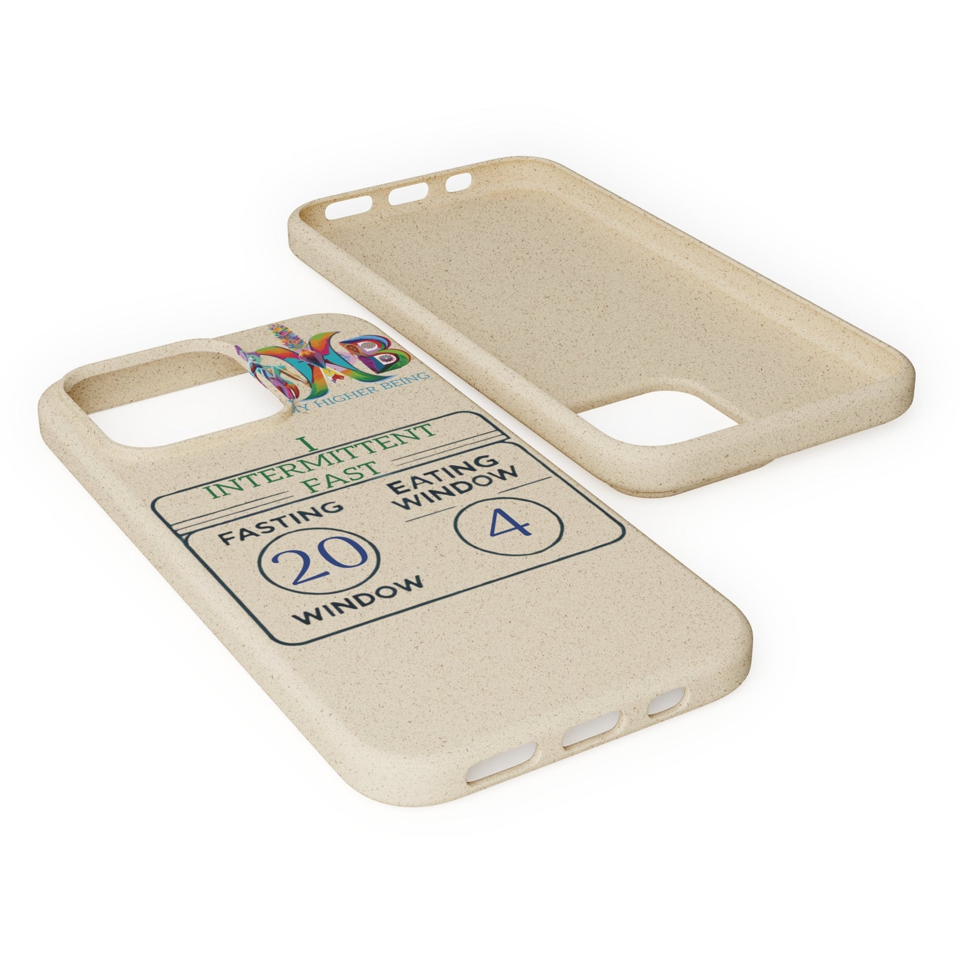 'I Intermittent Fast_20 - 4'_Plastic Free Biodegradable Phone Case (MHB Edition) - My Higher Being