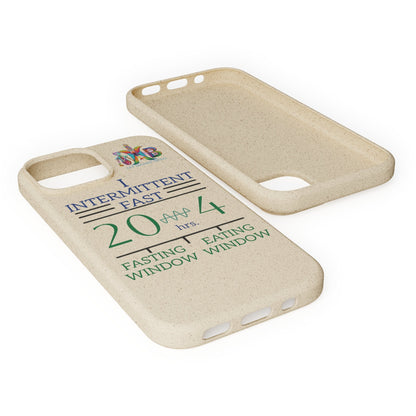 'I Intermittent Fast_20 - 4'_Plastic Free Biodegradable Phone Case (MHB Edition) - My Higher Being