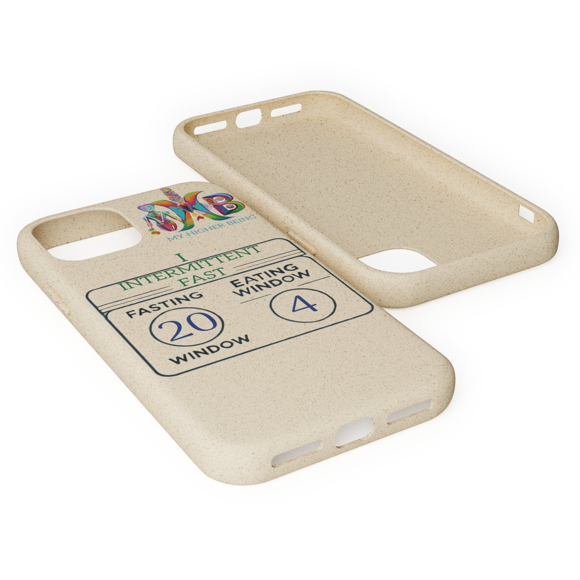 'I Intermittent Fast_20 - 4'_Plastic Free Biodegradable Phone Case (MHB Edition) - My Higher Being