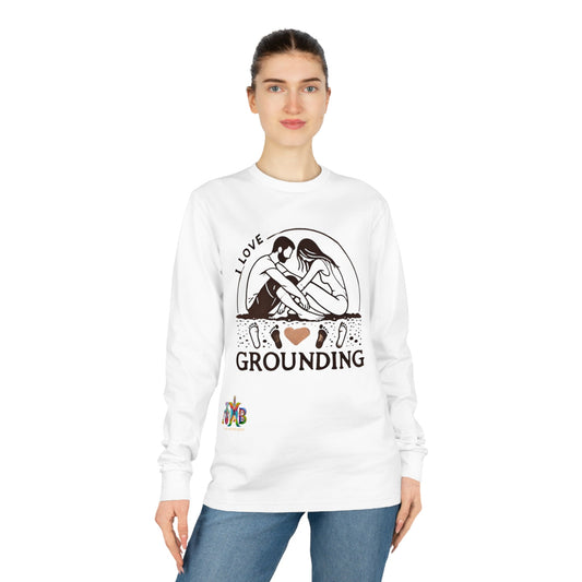 'I Love Grounding'_100% Organic Cotton Long Sleeve Tee - My Higher Being