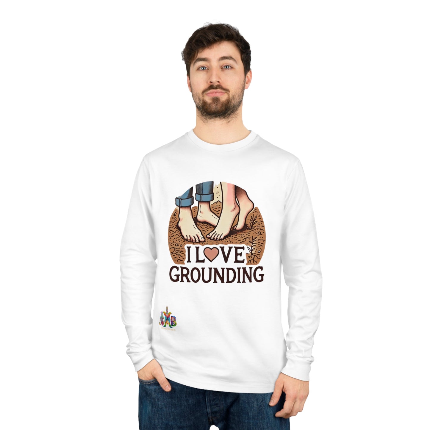 'I Love Grounding'_100% Organic Cotton Long Sleeve Tee - My Higher Being