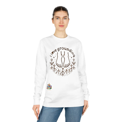 'I Love Grounding'_100% Organic Cotton Long Sleeve Tee - My Higher Being