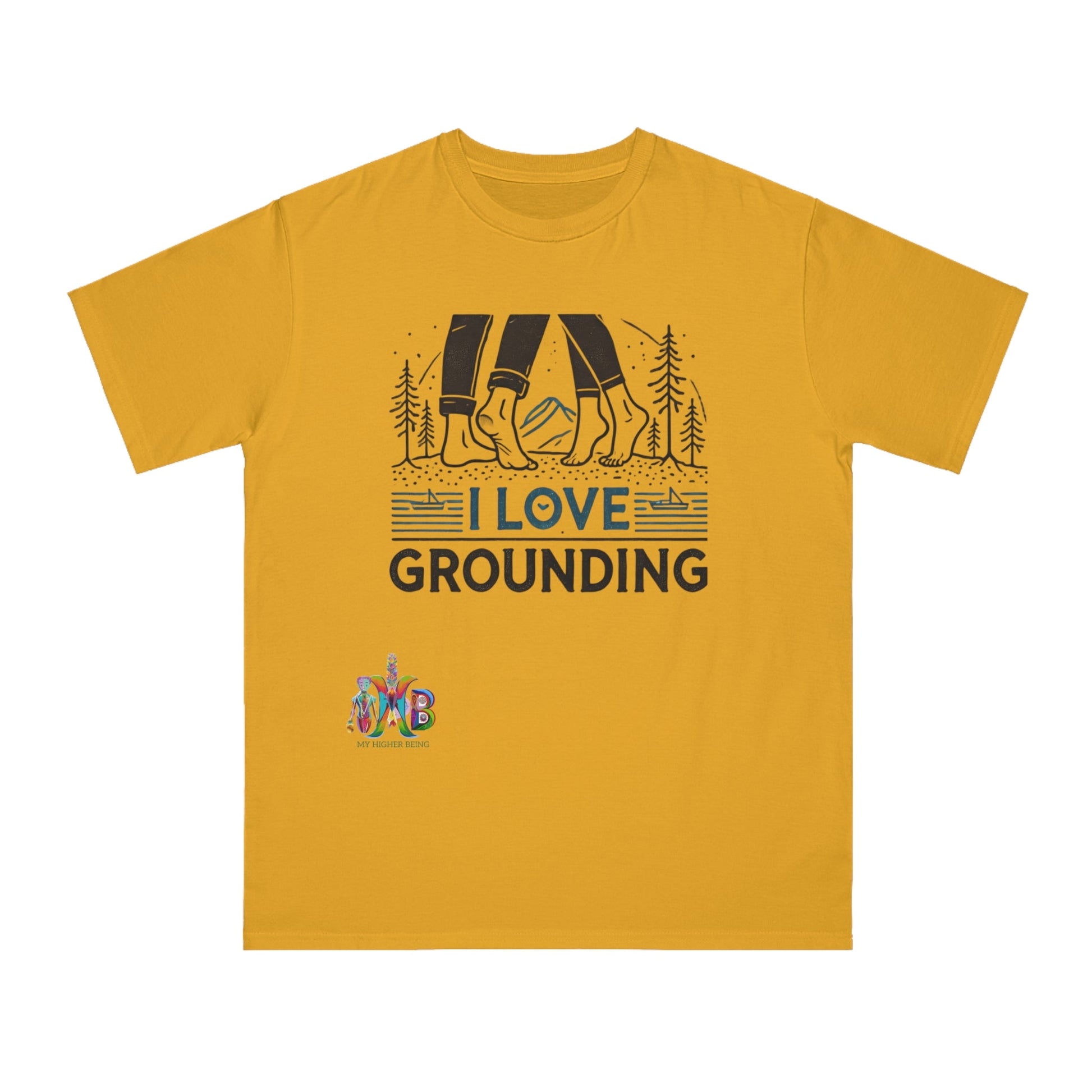 'I Love Grounding'_100% Organic Cotton T-Shirt - My Higher Being