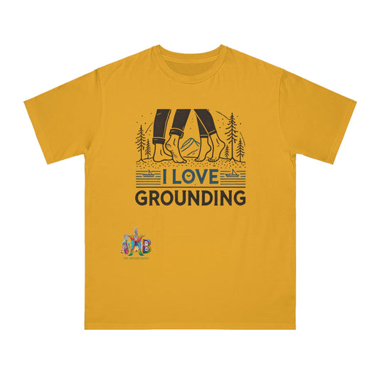 'I Love Grounding'_100% Organic Cotton T-Shirt - My Higher Being