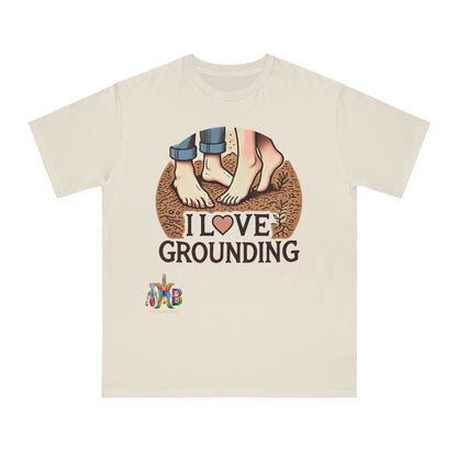 'I Love Grounding'_100% Organic Cotton T-Shirt - My Higher Being