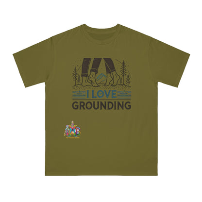 'I Love Grounding'_100% Organic Cotton T-Shirt - My Higher Being