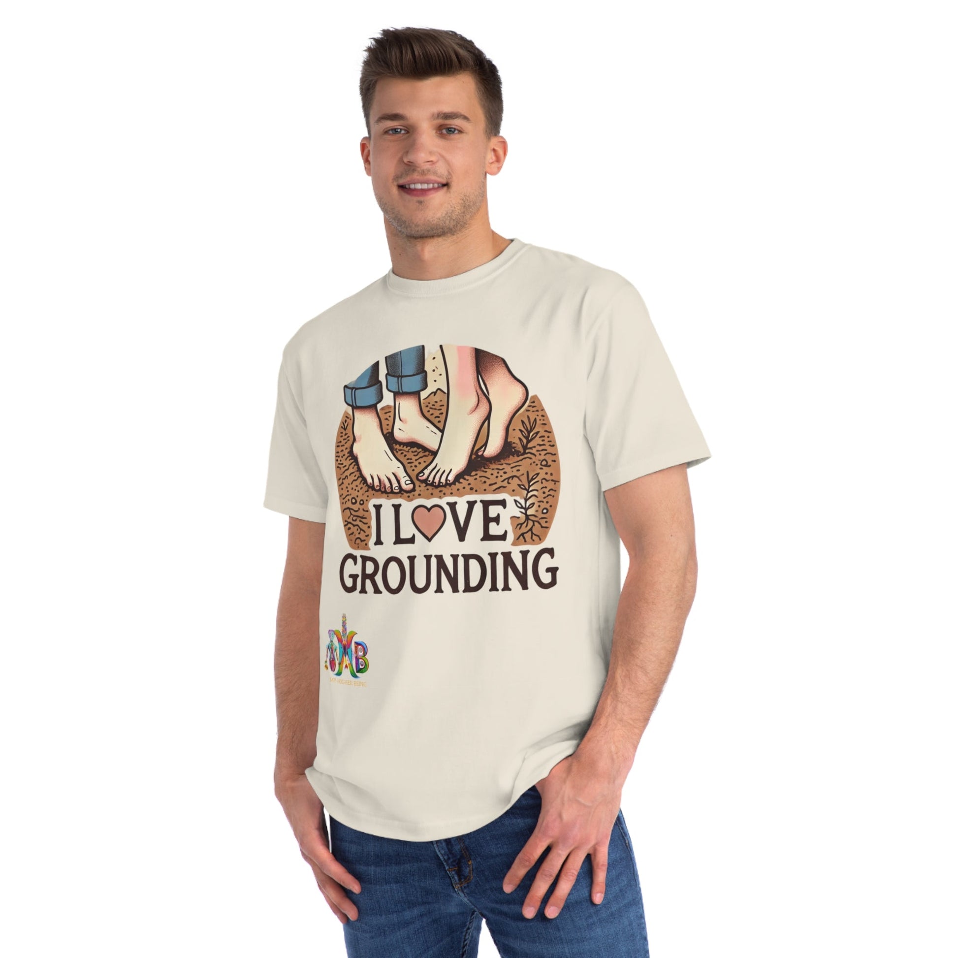 'I Love Grounding'_100% Organic Cotton T-Shirt - My Higher Being