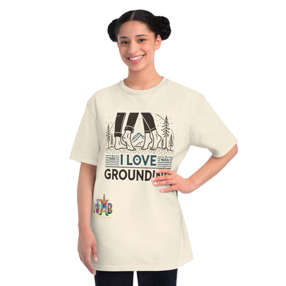 'I Love Grounding'_100% Organic Cotton T-Shirt - My Higher Being