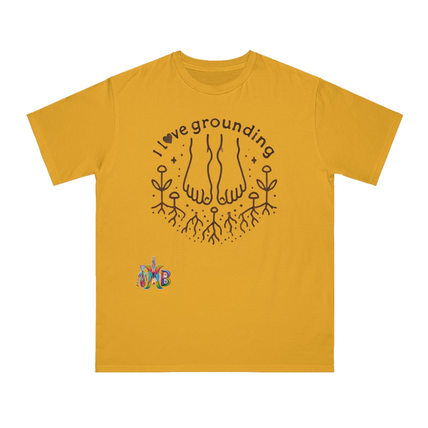 'I Love Grounding'_100% Organic Cotton T-Shirt - My Higher Being