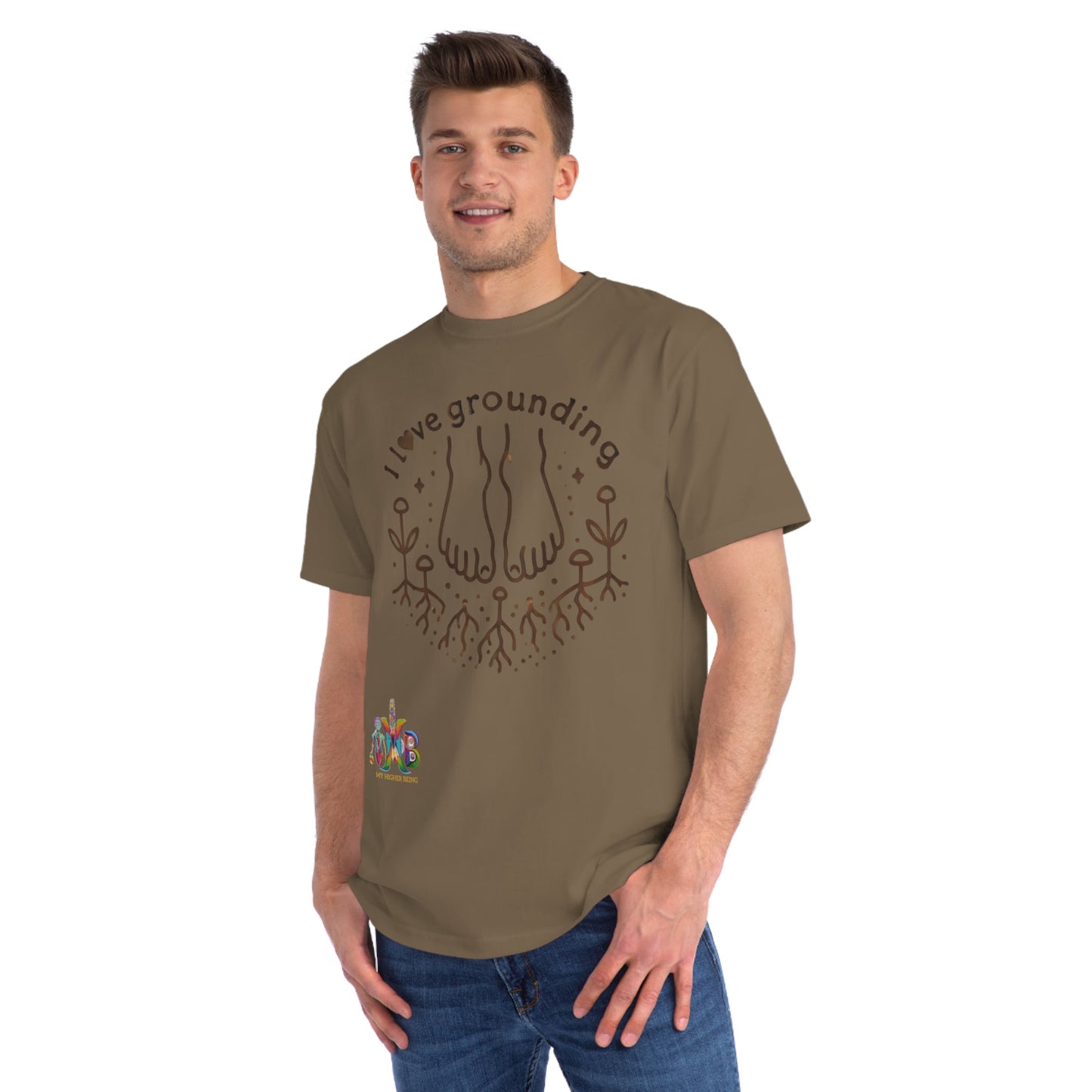 'I Love Grounding'_100% Organic Cotton T-Shirt - My Higher Being