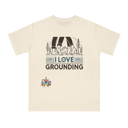 'I Love Grounding'_100% Organic Cotton T-Shirt - My Higher Being