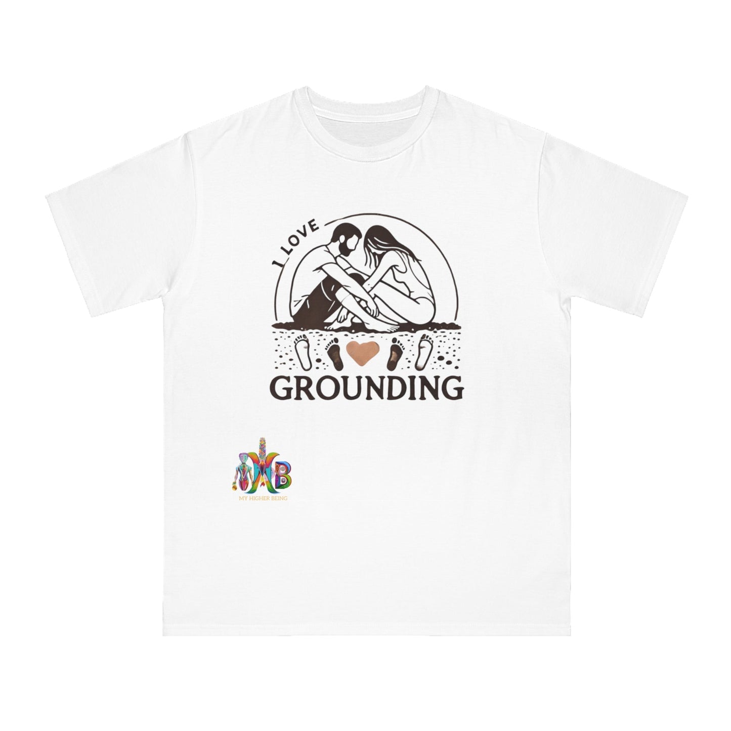 'I Love Grounding'_100% Organic Cotton T-Shirt - My Higher Being