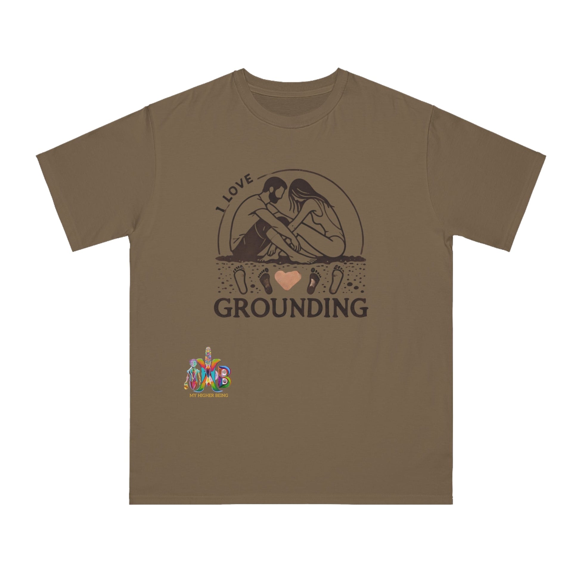 'I Love Grounding'_100% Organic Cotton T-Shirt - My Higher Being