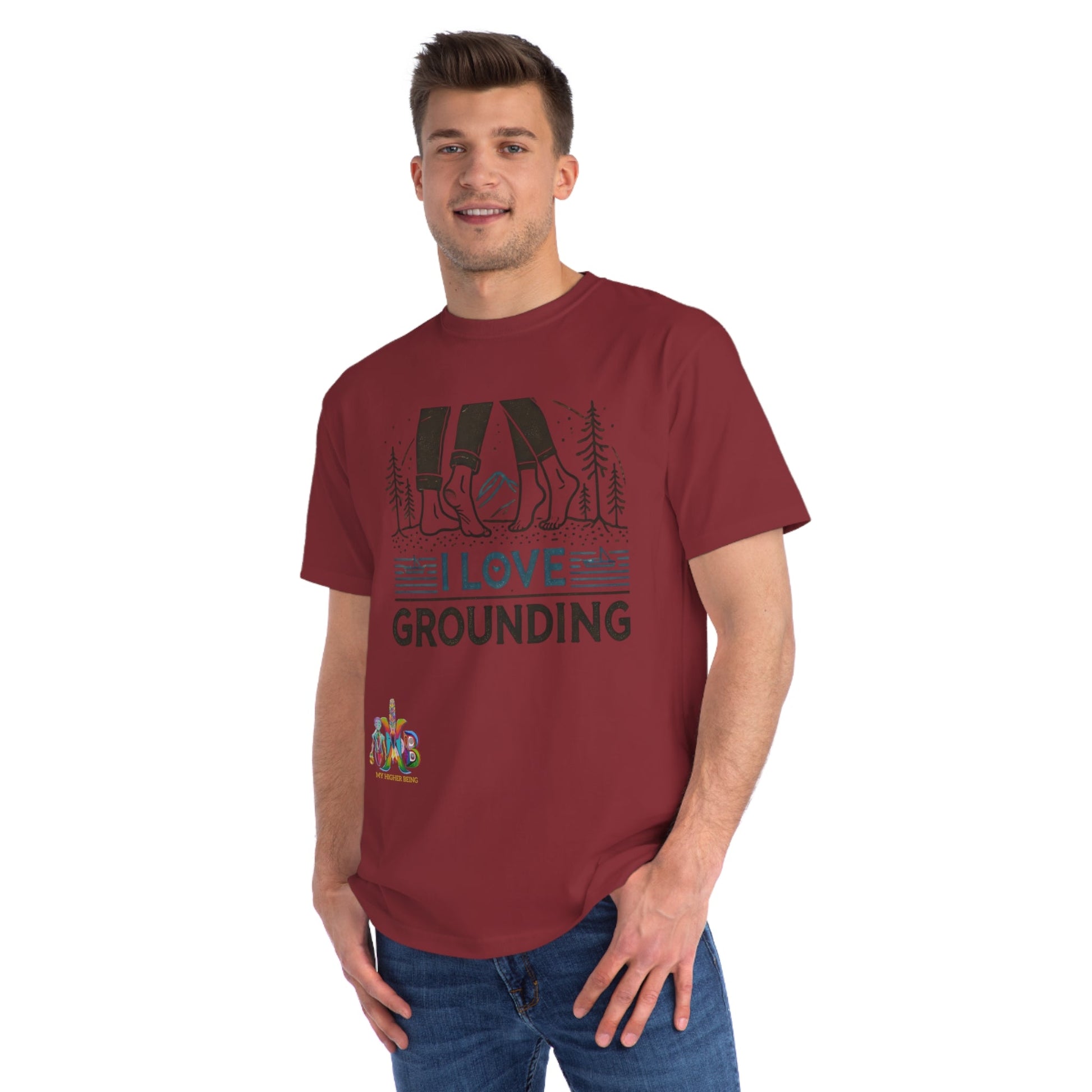 'I Love Grounding'_100% Organic Cotton T-Shirt - My Higher Being