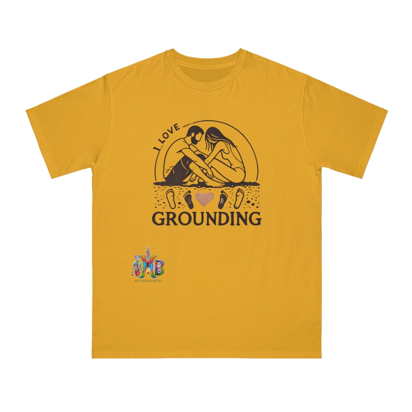 'I Love Grounding'_100% Organic Cotton T-Shirt - My Higher Being