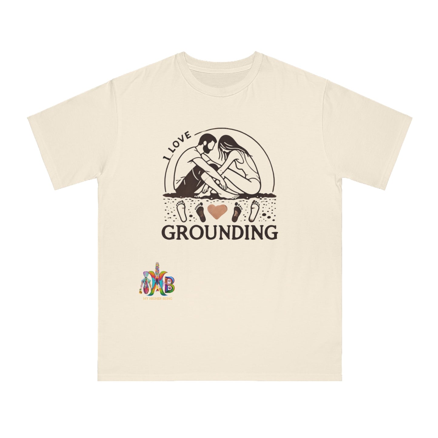 'I Love Grounding'_100% Organic Cotton T-Shirt - My Higher Being