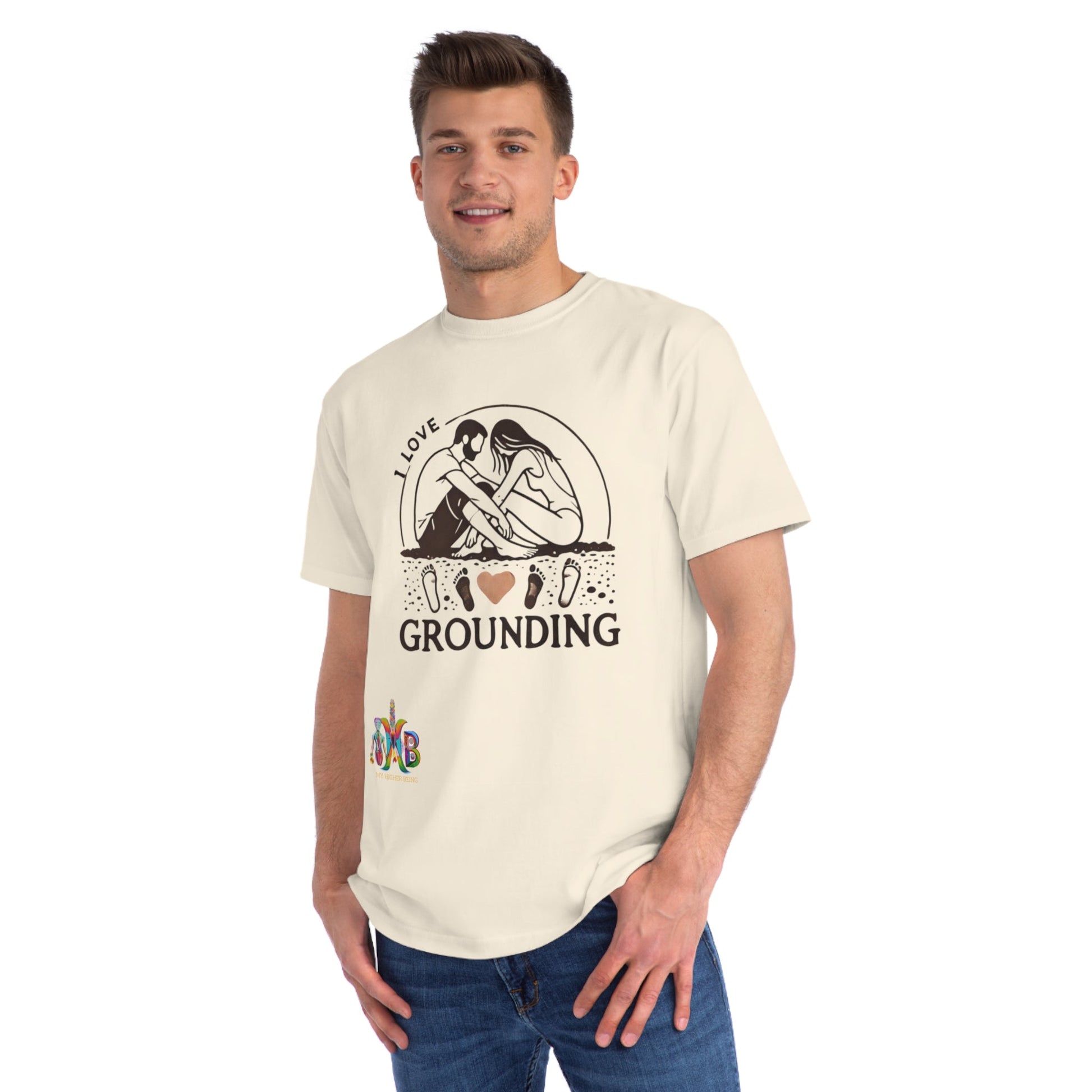 'I Love Grounding'_100% Organic Cotton T-Shirt - My Higher Being