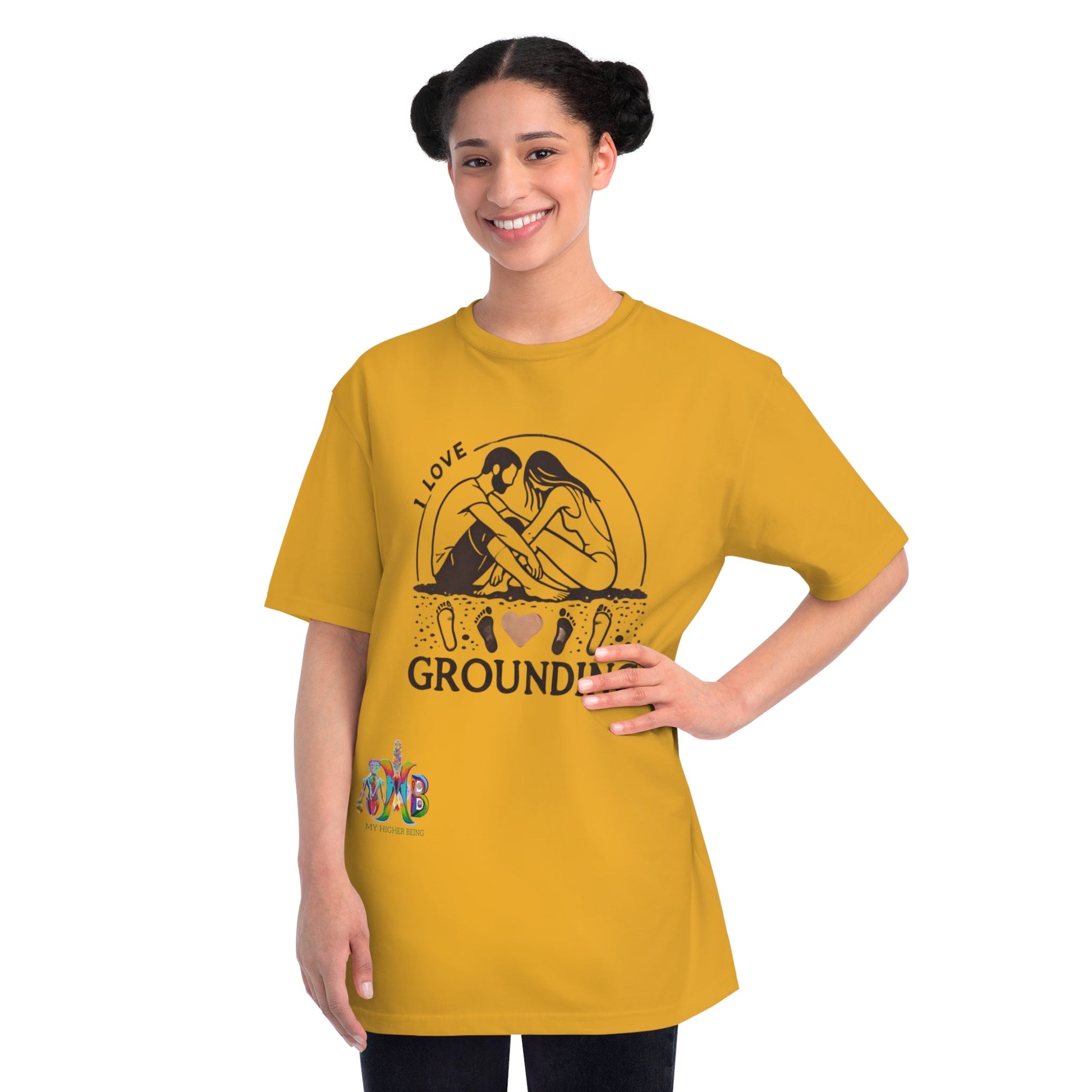 'I Love Grounding'_100% Organic Cotton T-Shirt - My Higher Being