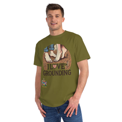 'I Love Grounding'_100% Organic Cotton T-Shirt - My Higher Being