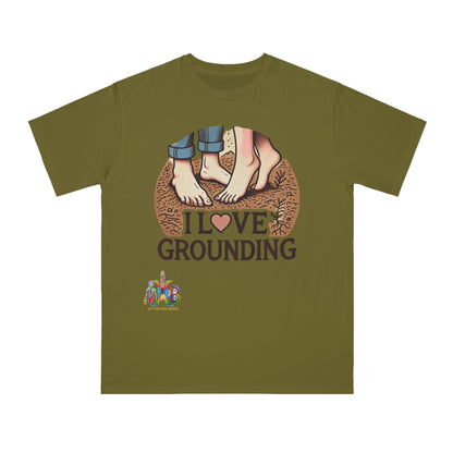 'I Love Grounding'_100% Organic Cotton T-Shirt - My Higher Being