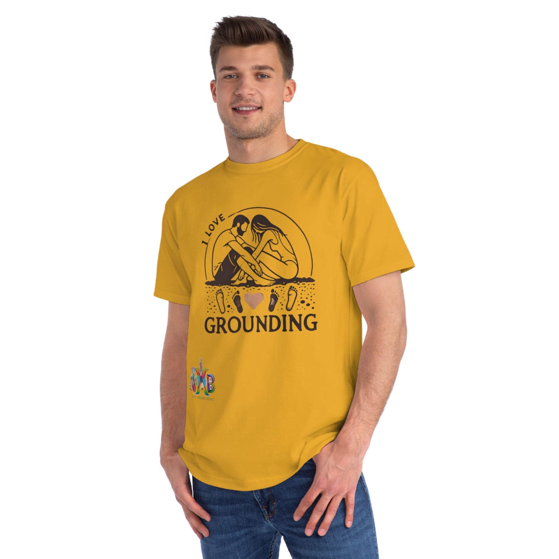 'I Love Grounding'_100% Organic Cotton T-Shirt - My Higher Being