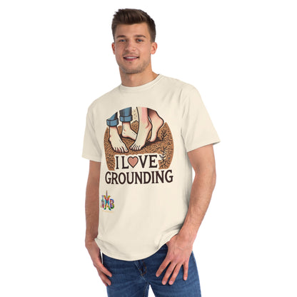 'I Love Grounding'_100% Organic Cotton T-Shirt - My Higher Being