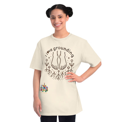 'I Love Grounding'_100% Organic Cotton T-Shirt - My Higher Being