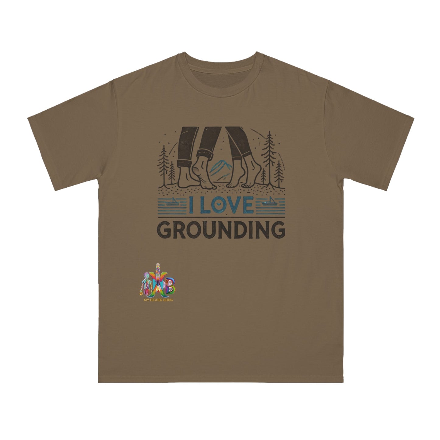 'I Love Grounding'_100% Organic Cotton T-Shirt - My Higher Being