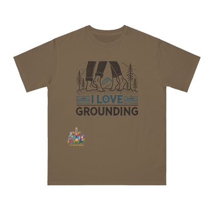 'I Love Grounding'_100% Organic Cotton T-Shirt - My Higher Being
