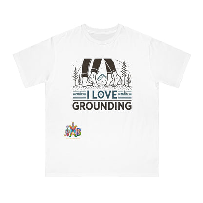 'I Love Grounding'_100% Organic Cotton T-Shirt - My Higher Being