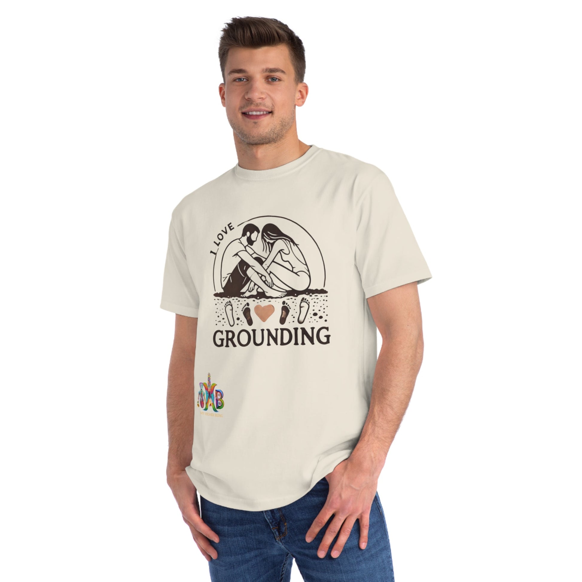 'I Love Grounding'_100% Organic Cotton T-Shirt - My Higher Being