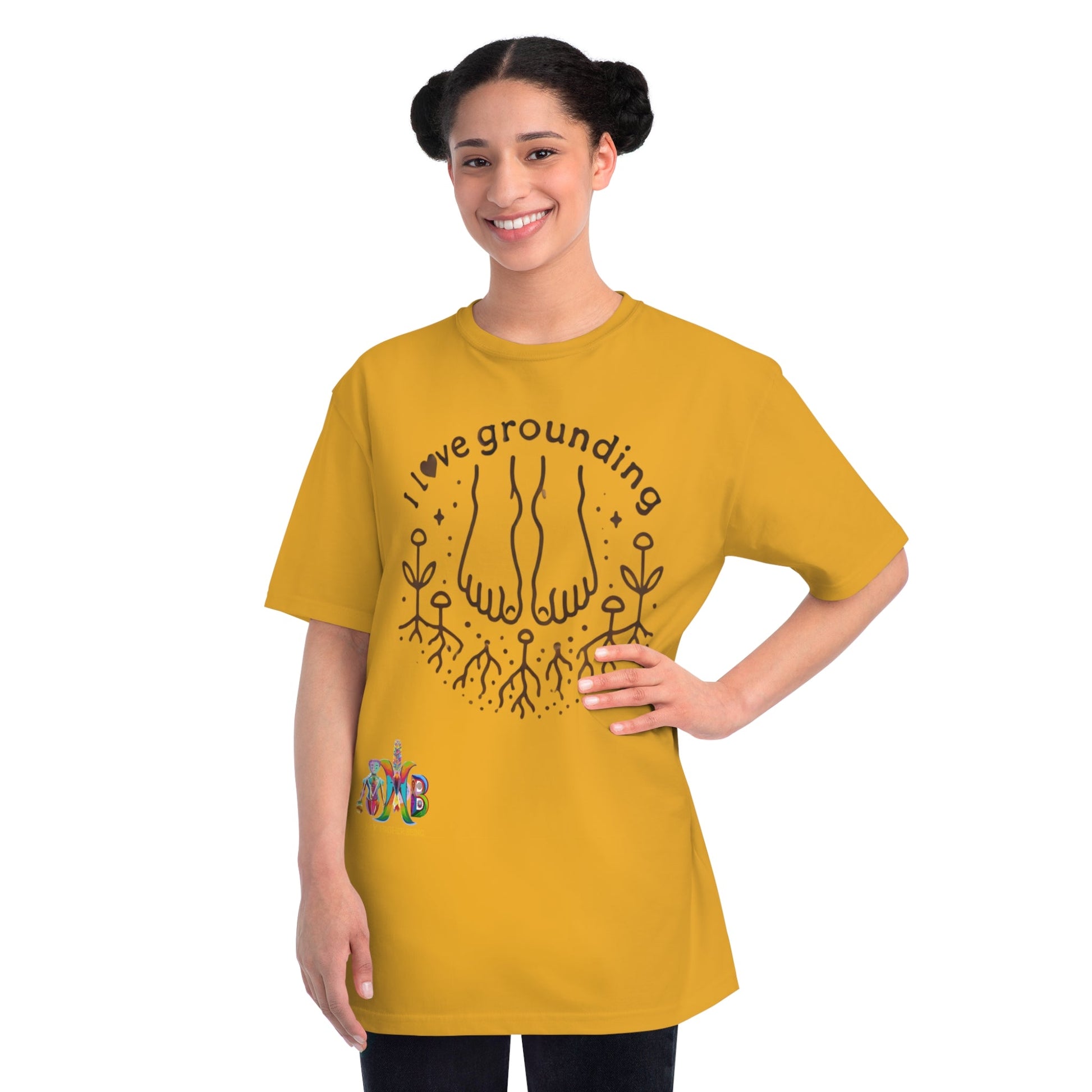 'I Love Grounding'_100% Organic Cotton T-Shirt - My Higher Being