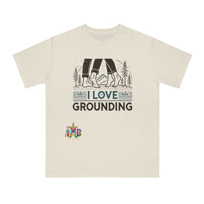 'I Love Grounding'_100% Organic Cotton T-Shirt - My Higher Being
