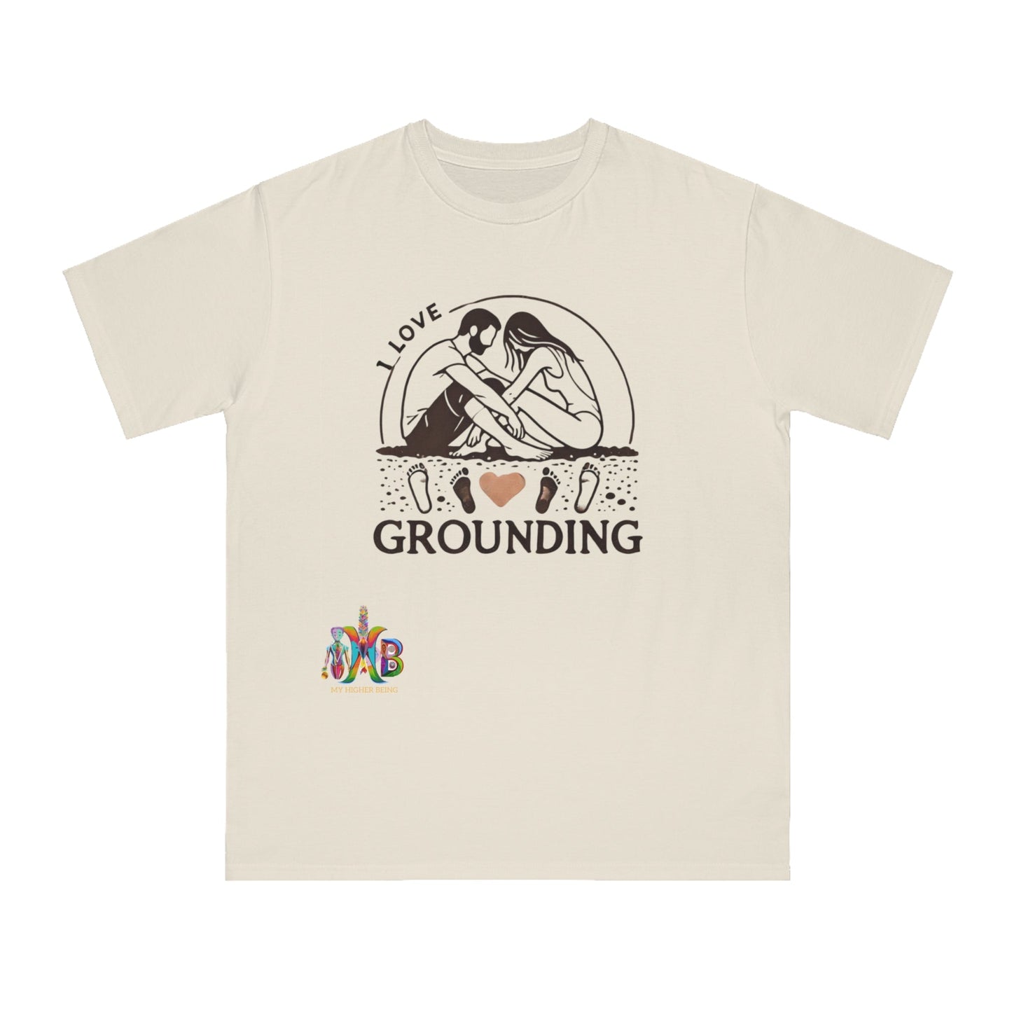 'I Love Grounding'_100% Organic Cotton T-Shirt - My Higher Being