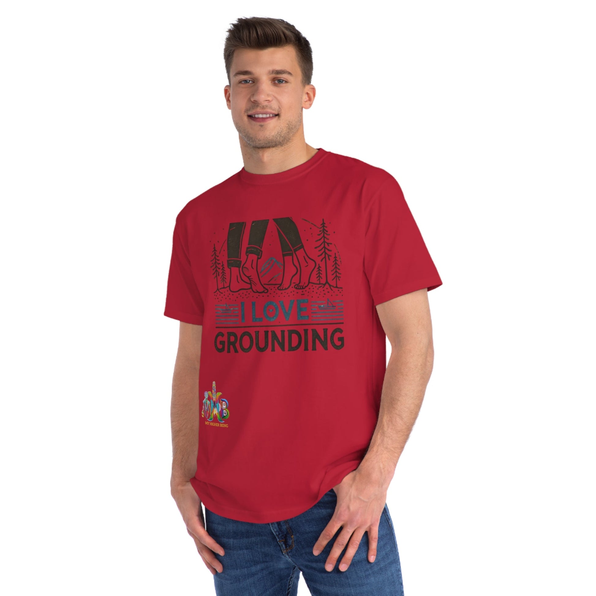 'I Love Grounding'_100% Organic Cotton T-Shirt - My Higher Being