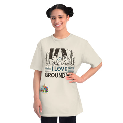 'I Love Grounding'_100% Organic Cotton T-Shirt - My Higher Being