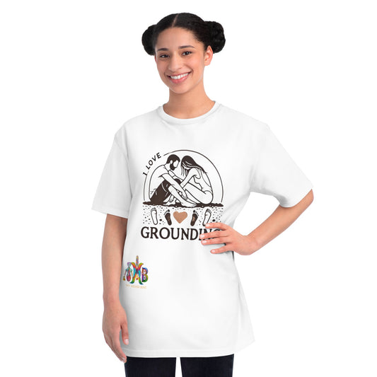 'I Love Grounding'_100% Organic Cotton T-Shirt - My Higher Being