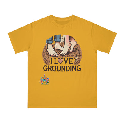 'I Love Grounding'_100% Organic Cotton T-Shirt - My Higher Being