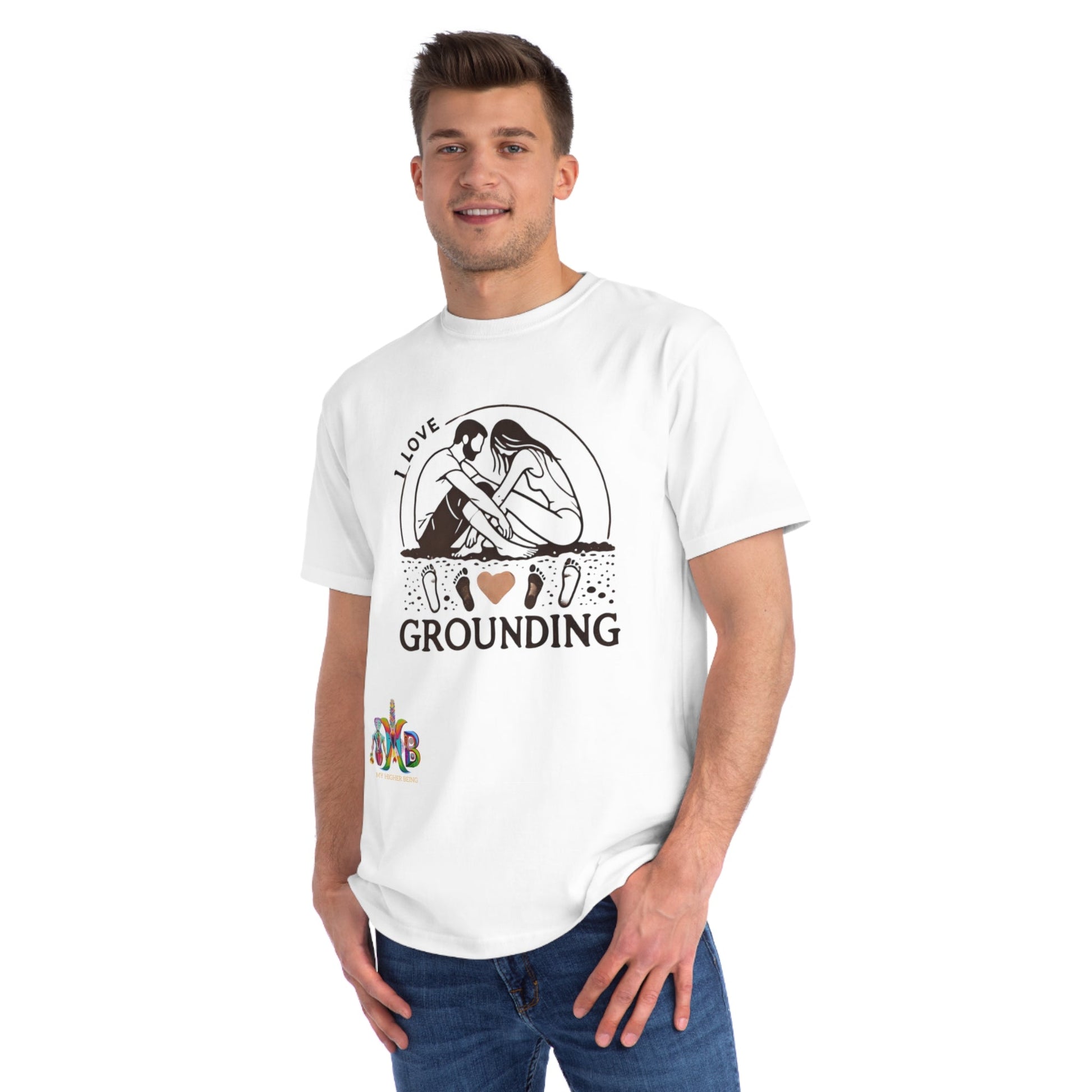 'I Love Grounding'_100% Organic Cotton T-Shirt - My Higher Being