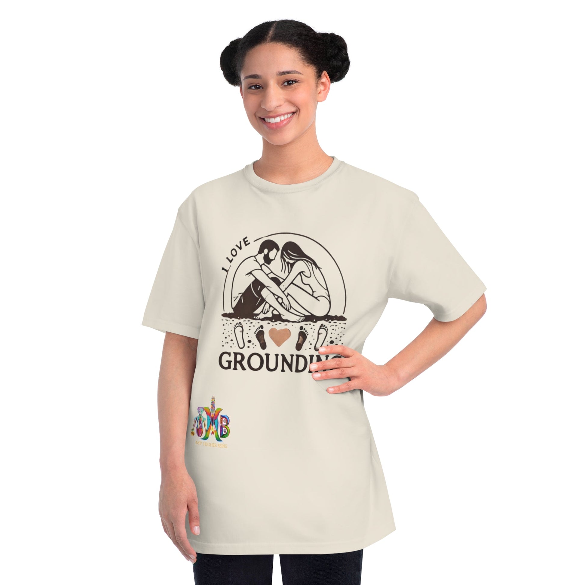 'I Love Grounding'_100% Organic Cotton T-Shirt - My Higher Being