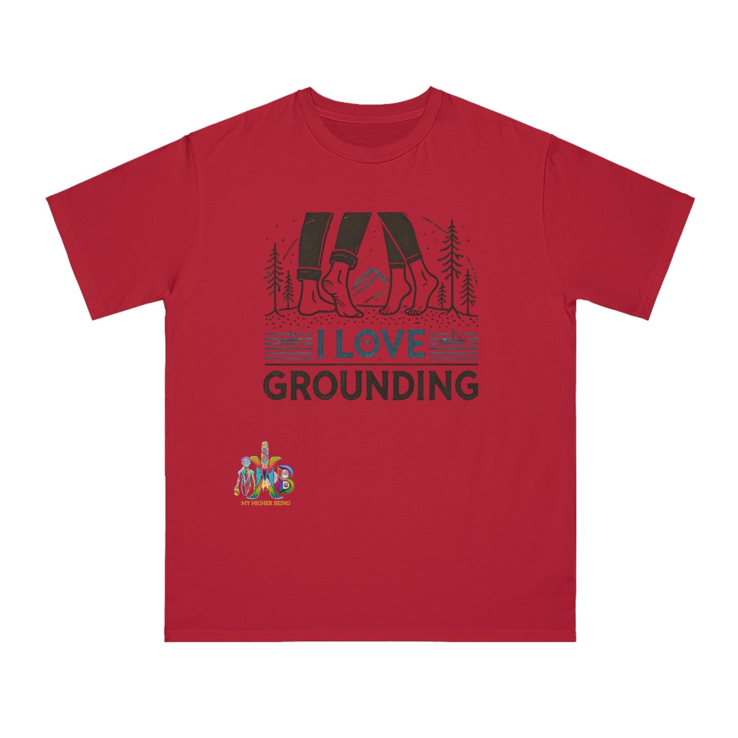 'I Love Grounding'_100% Organic Cotton T-Shirt - My Higher Being