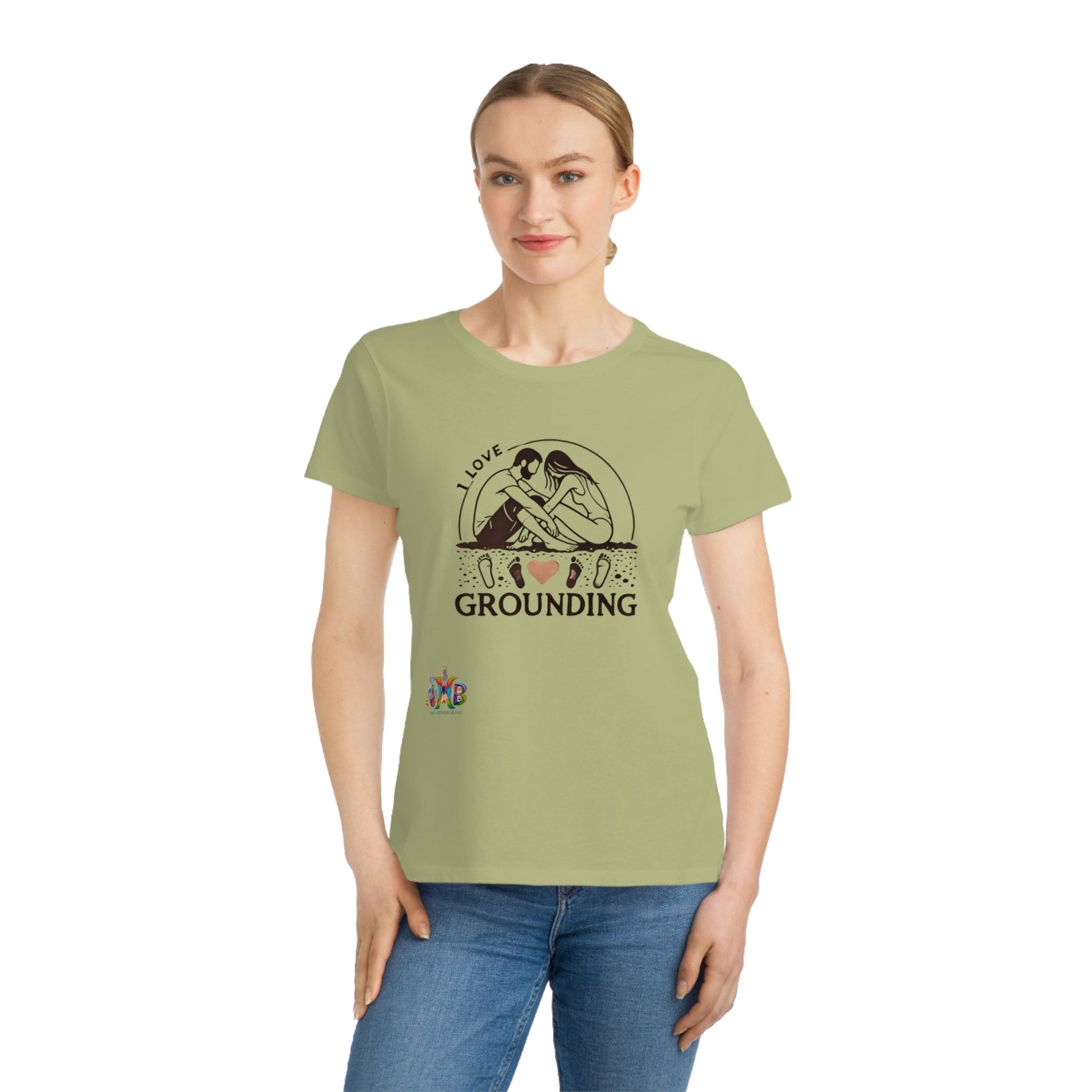 'I Love Grounding'_100% Organic Women's Classic T-Shirt - My Higher Being