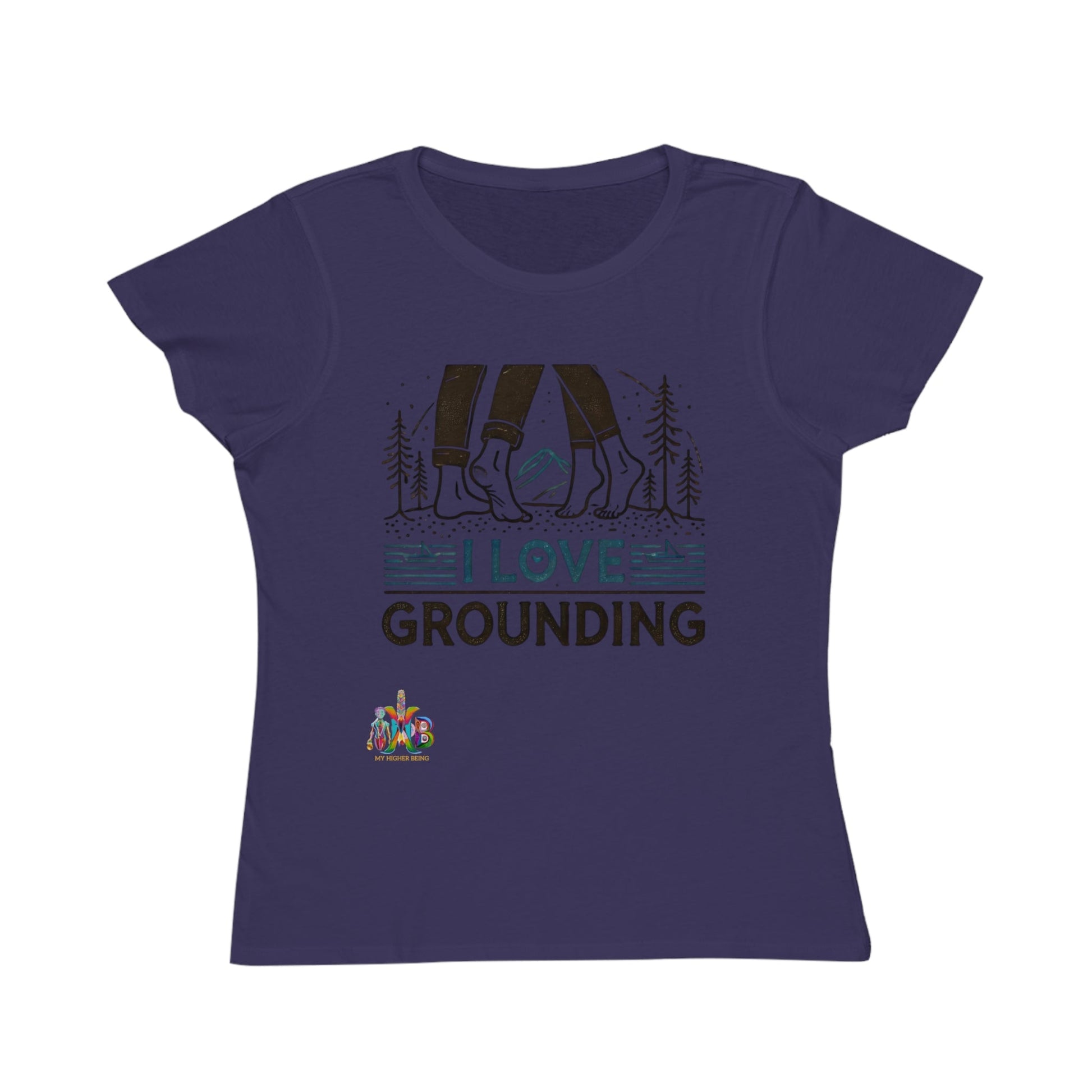 'I Love Grounding'_100% Organic Women's Classic T-Shirt - My Higher Being