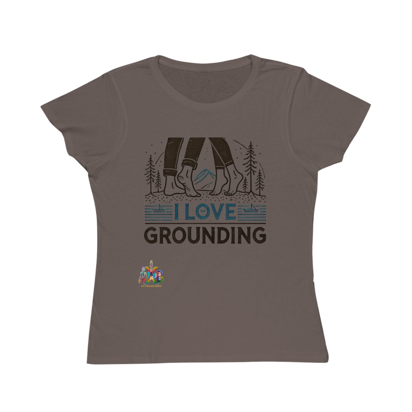 'I Love Grounding'_100% Organic Women's Classic T-Shirt - My Higher Being