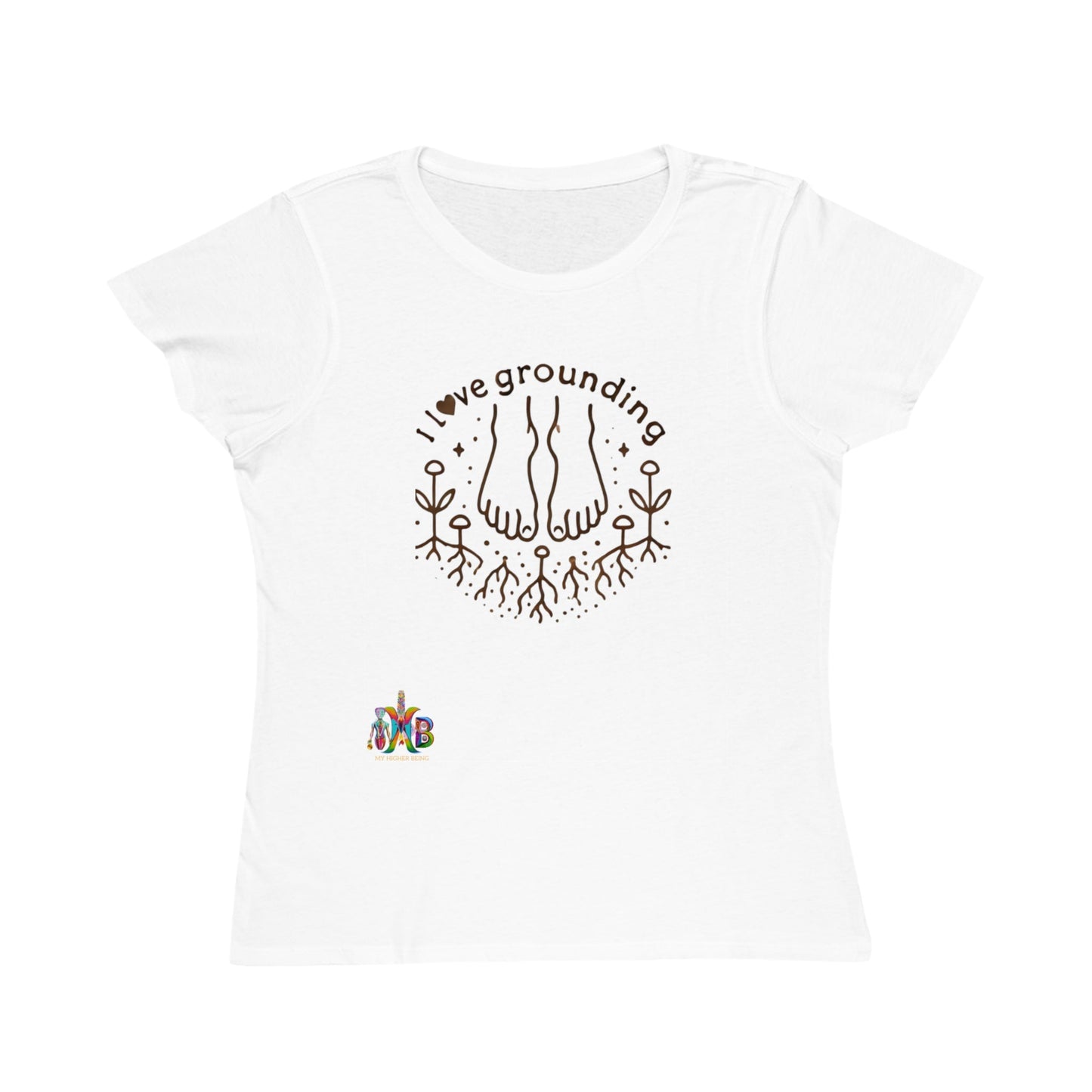 'I Love Grounding'_100% Organic Women's Classic T-Shirt - My Higher Being